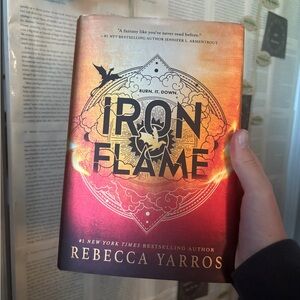 Iron Flame HARDCOVER with black sprayed edges by Rebecca Yarros